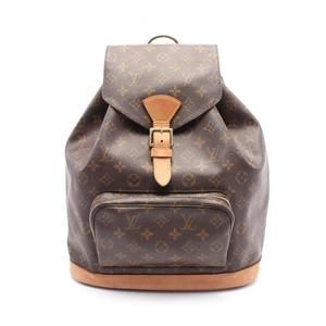 LOUIS VUITTON Brown Monogram Leather Backpack